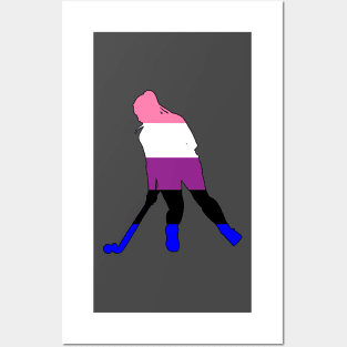 Field Hockey: Genderfluid Pride Posters and Art